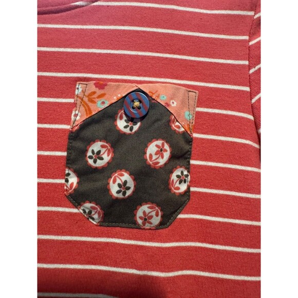 435 Matilda Jane Friends Forever Abigail Dress Size 12 Long Sleeve Floral Stripe - Picture 4 of 9